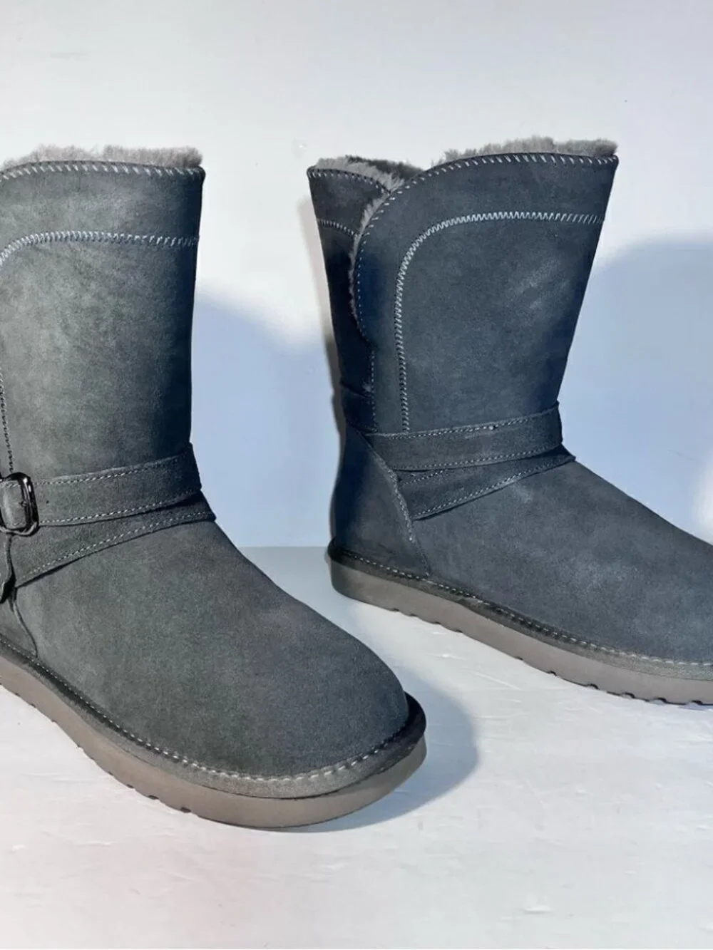 Lamo Vanessa Water-Resistant Memory Foam Suede Boots